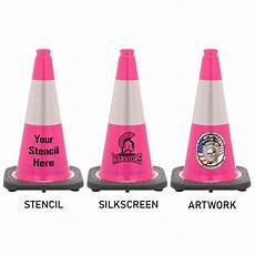 Pink Safety Cones
